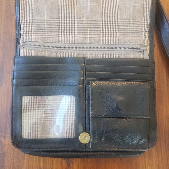 Hobo black leather crossbody bag - Picture 6 of 14